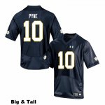 Notre Dame Fighting Irish Men's Drew Pyne #10 Navy Under Armour Authentic Stitched Big & Tall College NCAA Football Jersey GTM1799UP